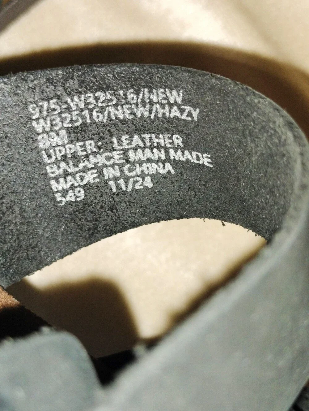 NWOT! White Mountain Footbeds New Hazy Black Leather Slide Sandal. Size 8 - Picture 7 of 7